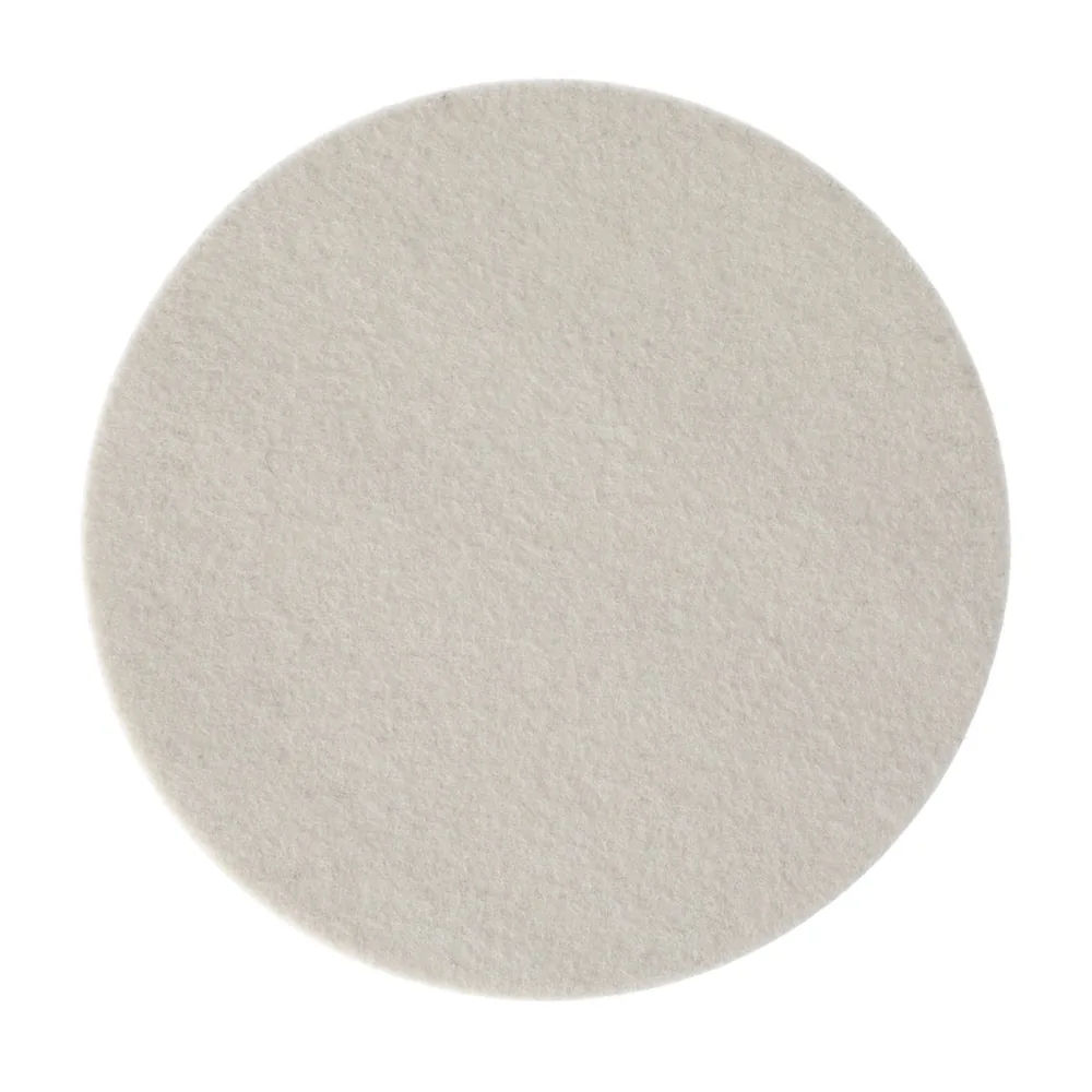FELT POLISHING PAD 5"X.25" GRIP WHITE, 2/PK
