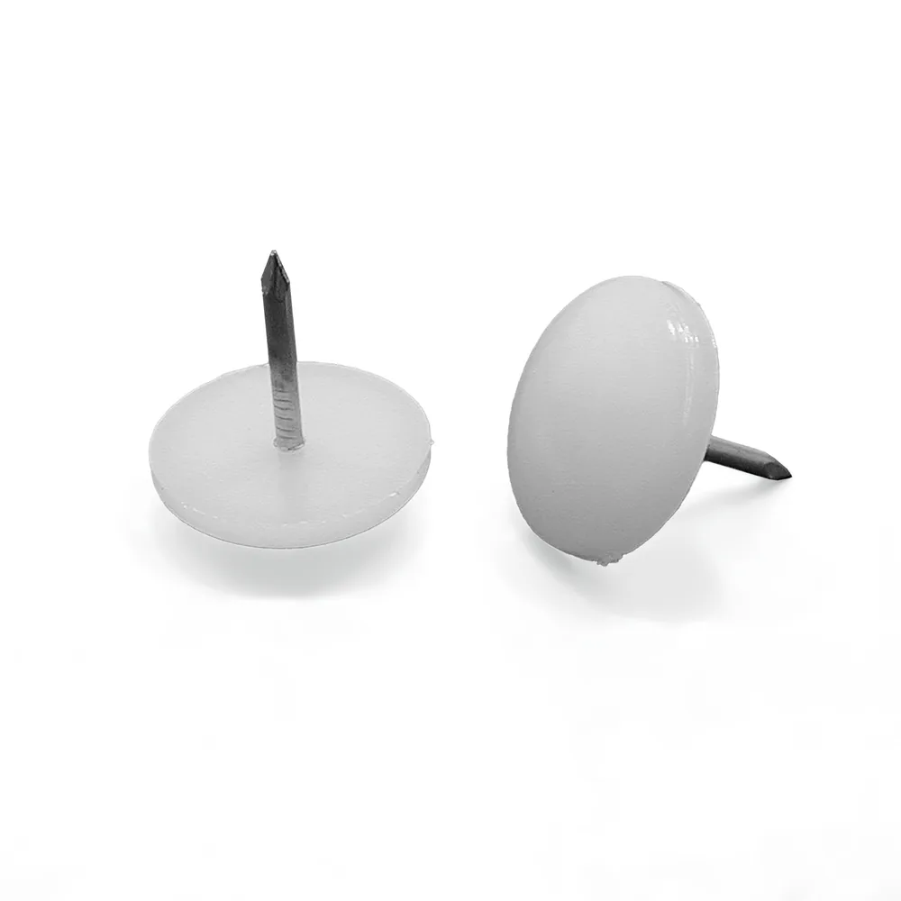 Glide, Oval Plastic Off-White 5/8" 400/Box