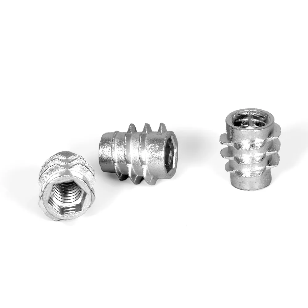 Insert Nut, 1/4", 20 Thread, Hex Drive 100/PK