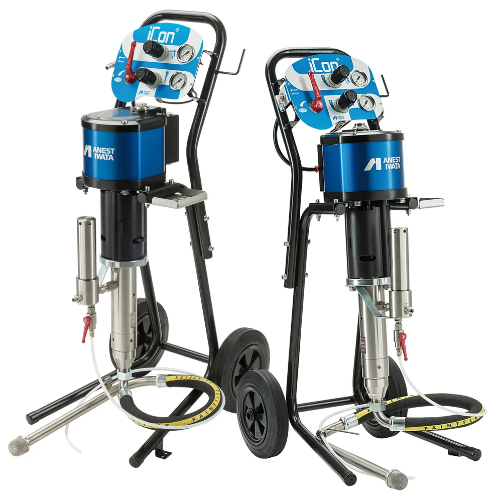 Iwata Icon  36:1 Wall Mount W/Control Panel & Suction Hose